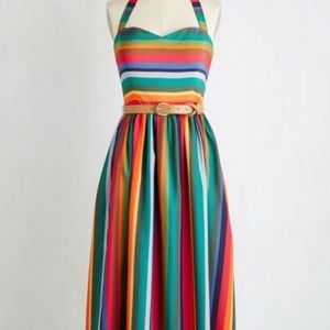 ModCloth Rainbow Halter Dress